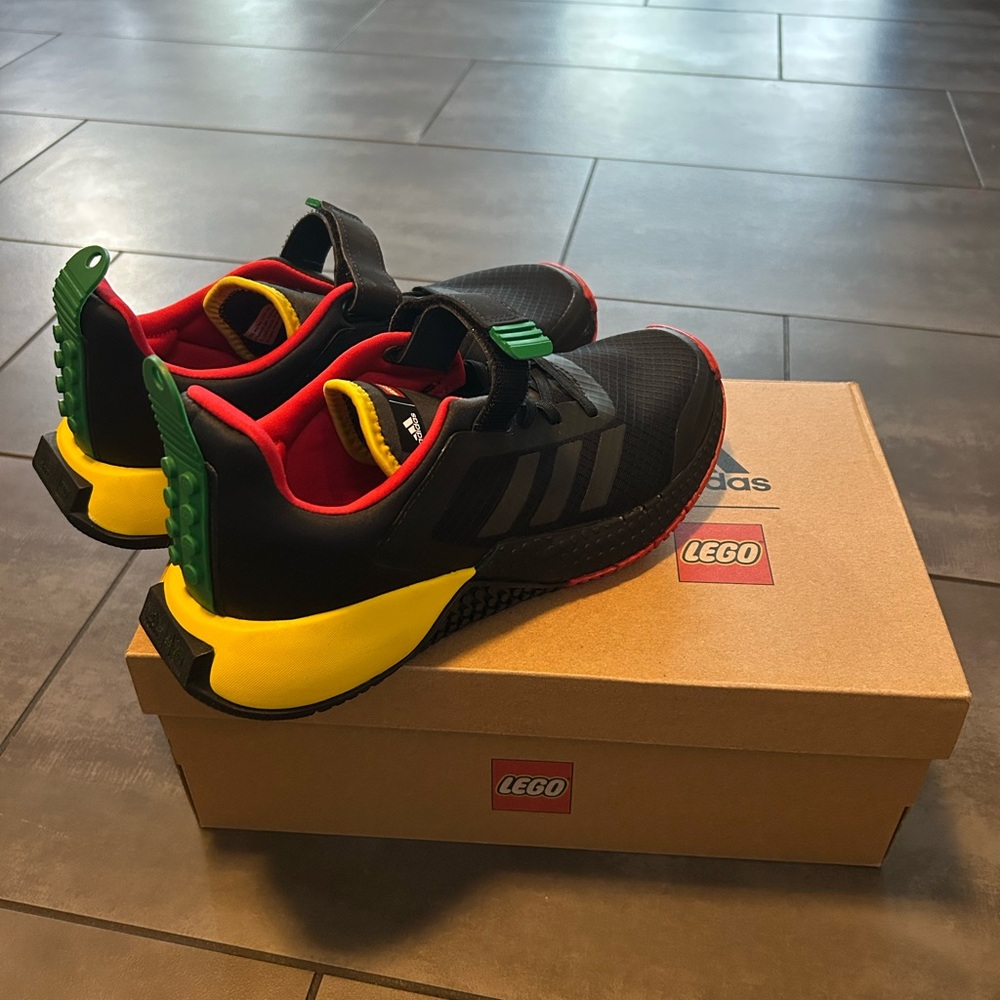 Adidas LEGO Sport DNA Black and Yellow Sneakers - Picture 2 of 4